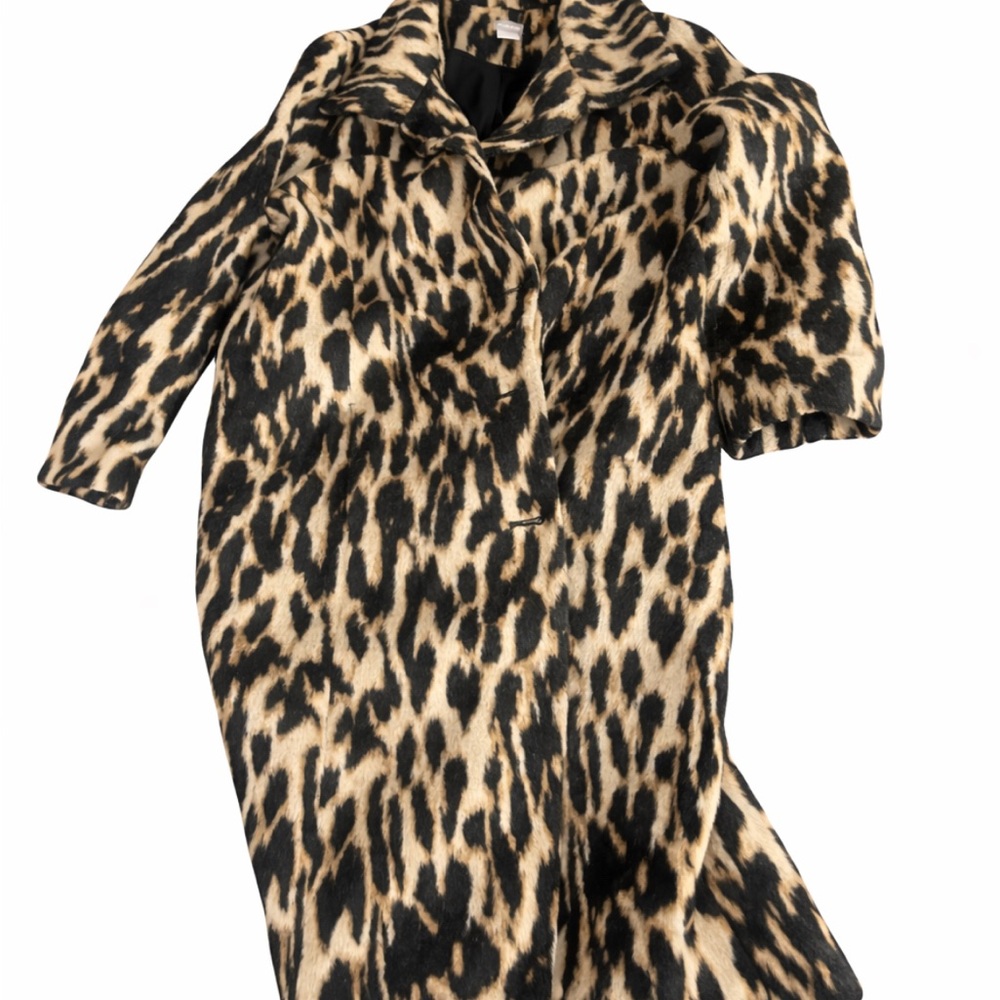 🐆 Chico’s Leopard Print Faux Fur Coat – Size 2 (L/XL) - Picture 5 of 7
